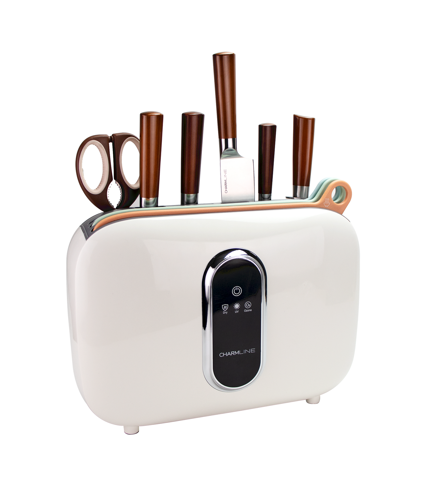 Charmline Smart Cutting Board And Knife Set With Holder Classic